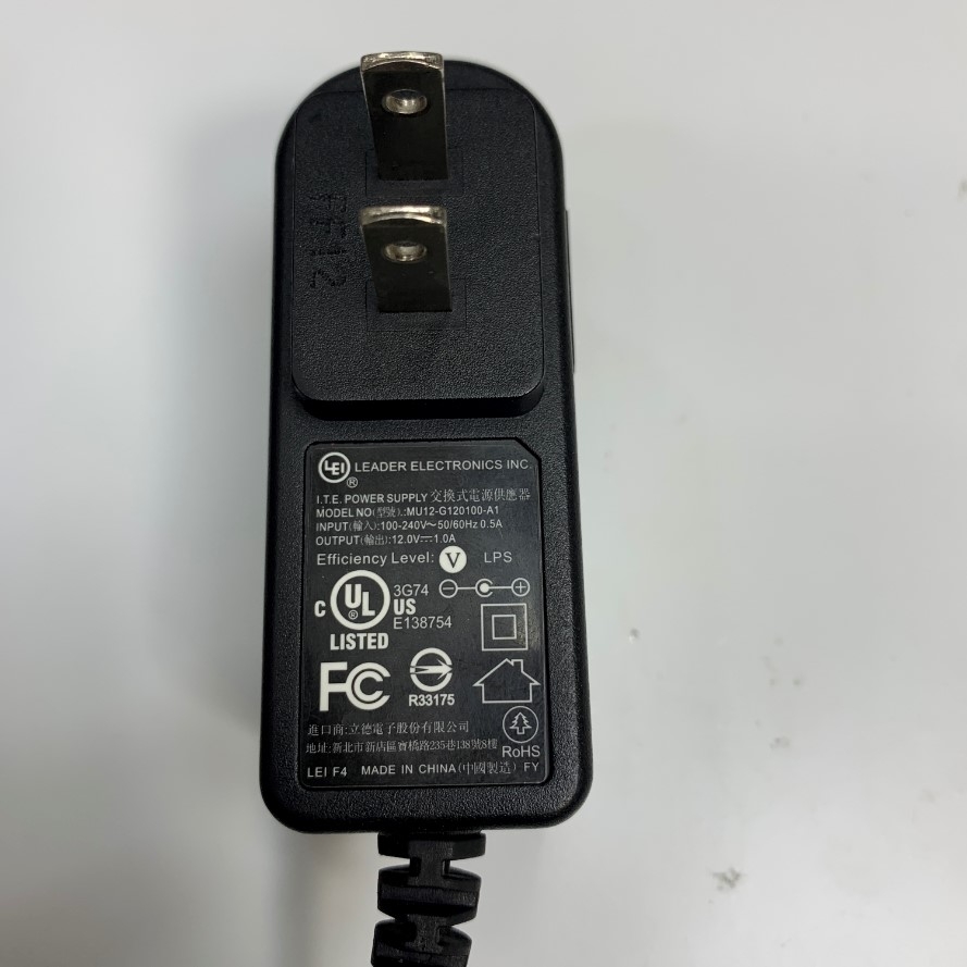 Adapter 12V 1A 12W LEI MU12-G120100-A1 Connector Tip Size 5.5mm x 2.1mm For Cân Điện Tử Balance Scale Power Supply 12V