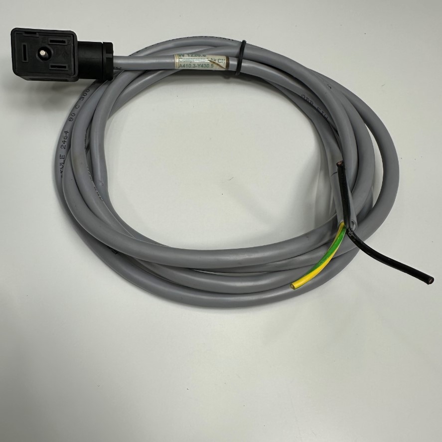 Cáp 2M 6.5ft W 1220.6 Compressed Air ON A410.3-Y430.5 Cable K&B MSD-6 Solenoid Valve Connector Cable 10A 250V 3-Wire Pigtail Female
