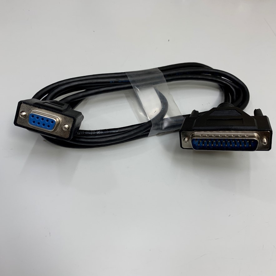 Cáp 1.8M 6ft Shielded Cable DB25 Male to DB9 Female RS232 Interconnection Connector Plug Serial Port DB25 Female For Máy In Mã Vạch Công Nghiệp Zebra XiII Series Thermal Transfer Printer witch Computer