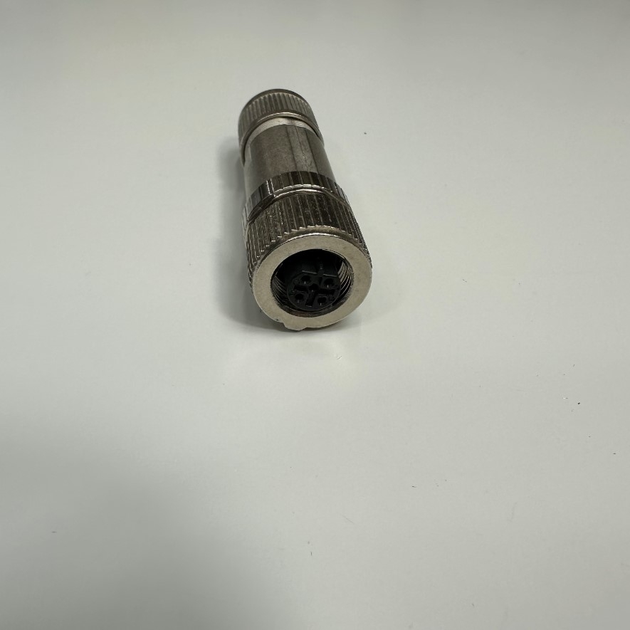 Đầu Jack Phoenix Contact Data Connector M12 B-Coded 2 Pin Female SACC-M12FSB-2PL SH PB Gold Plated Screw Terminal Straight For Industrial Sensor Cable M12 Connector Circular