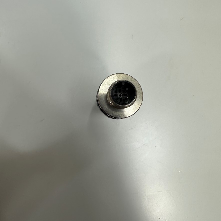 Đầu Jack TE CONNECTIVITY Connector M12 A-Coded 3 Pin Male Gold Plated Screw Terminal Straight For Industrial Sensor Cable M12 Connector Circular