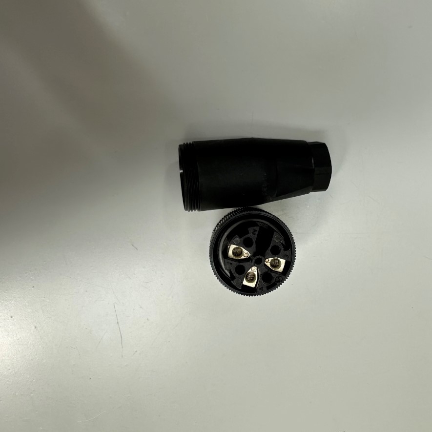 Đầu Jack TE CONNECTIVITY Connector M12 A-Coded 3 Pin Male Gold Plated Screw Terminal Straight For Industrial Sensor Cable M12 Connector Circular