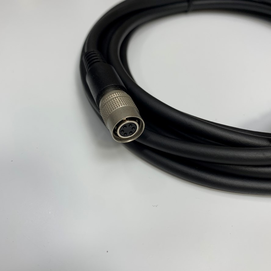 Cáp 3M 10ft I/O & Power Cable Connector Hirose HR10A-7P-6S(73) 6 Pin Female to Female Circular For Industrial Camera Basler Hikrobot