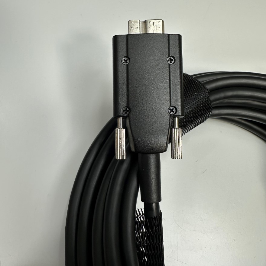 Cáp 5M 17ft Hikrobot USB 3.0 Active Fiber Optical Cable USB 3.0 Type A to Micro B Male With Screw Locking Data Camera link For Industrial Hikrobot, Microscope Digital Camera
