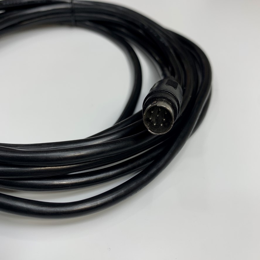 Cáp Lập Trình 3M 10ft RS-422 Communication Cable Mini Din 8 Pin Male to DB9 Male For PLC Mitsubishi FX Series witch HMI