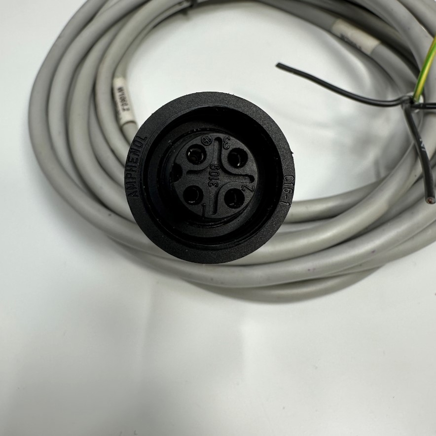 Cáp 4M 13ft W1060.2 Motor ARQ PC 1 X400-A120.1 Cable Connector Amphenol T3109 C16-1 4 Pin Female to 4 Core For Supply Power Servo Motors Cables