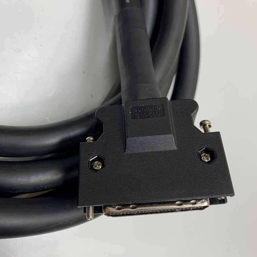 Cáp MR-J3CCN1CBL3M Dài 3M 10ft Connector Suntone SCSI MDR 50 Pin Male to 50 Core Bare Wire Open End Cable Hitachi 50 Core x 0.25mm² OD 13mm For Mitsubishi Servo CN1 Terminal with Control