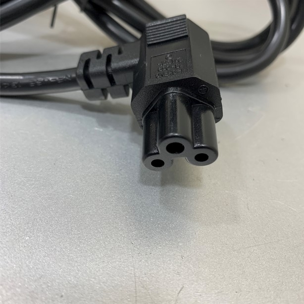 Dây Nguồn Laptop Cắm Nối Bộ Lưu Điện UPS AC Power Cord C14 to RIGHT ANGLE IEC 320 C5 I-SHENG 10A 2.5A 250V 18AWG 3x0.75mm² Length 1.8M