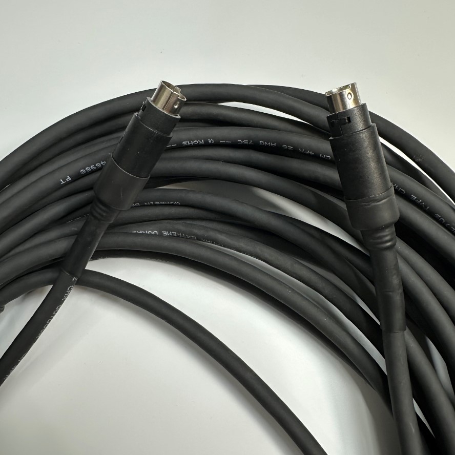 Cáp 10M 33ft Shielded Cable Mini Din 8 Pin Male to Male For Expansion Microphone AVer EVC Series Cable