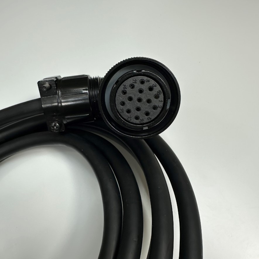 Cáp 5M 17ft DBEL-15-05-BF-0100 Cable Connector YD28-15 15 Pin Female to DB15 HD VGA Male Metal For INVT DA200 Servo Motor Coding Line