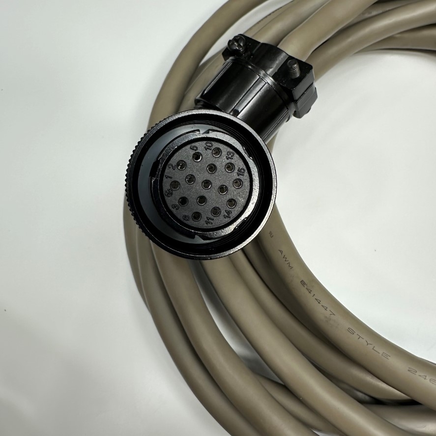 Cáp 15M 50ft DBEL-15-15-BF-0100 Cable Connector YD28-15 15 Pin Female to DB15 HD VGA Male Metal For INVT SV-DA200 Series Servo Motor Coding Line