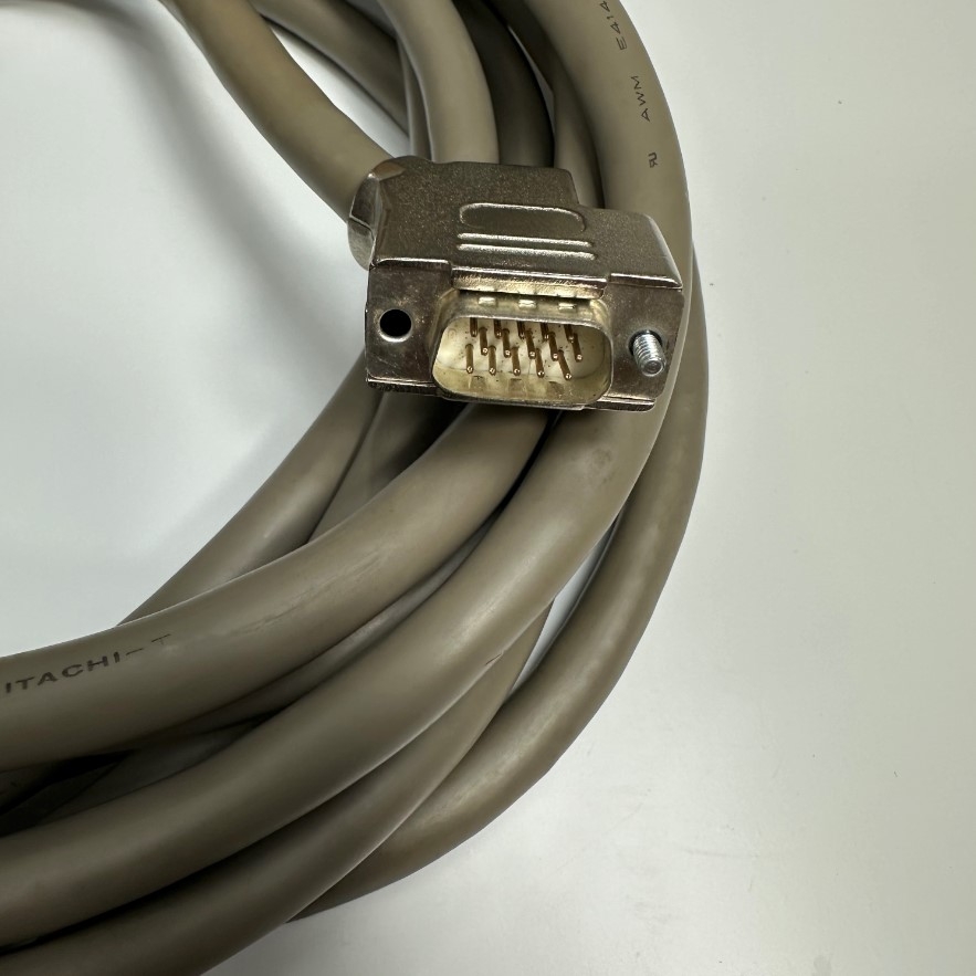 Cáp 15M 50ft DBEL-15-15-BF-0100 Cable Connector YD28-15 15 Pin Female to DB15 HD VGA Male Metal For INVT SV-DA200 Series Servo Motor Coding Line