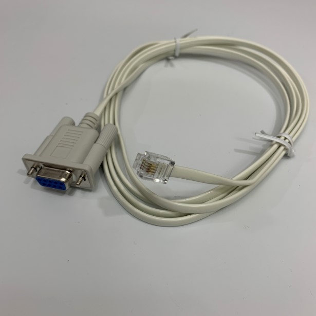 Cáp Điều Khển Serial RJ11 4 Pin 4P4C to RS232 DB9 Female Cable Flat Slim Dài 2M