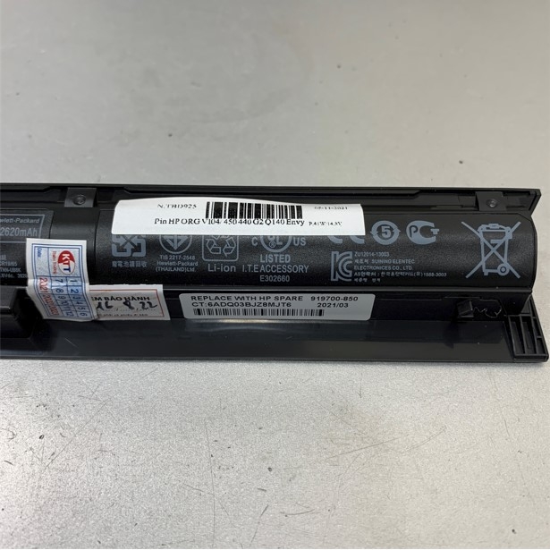 Pin Máy Tính Xách Tay HP VI04 41Wh 2620mAh For Laptop HP ENVY 15T Touchscreen GOT55AV Battery