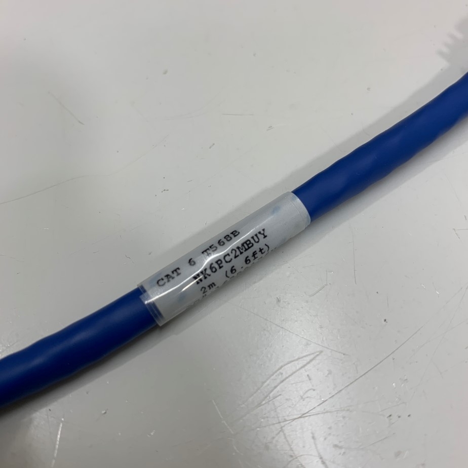 Dây Nhẩy Chuẩn Công Nhiệp PANDUIT NK6PC2MBUY UTP CAT6 Gigabit PVC 24AWG Industrial Ethernet RJ45 Network Patch Cord Straight Through Cable Blue Length 2M