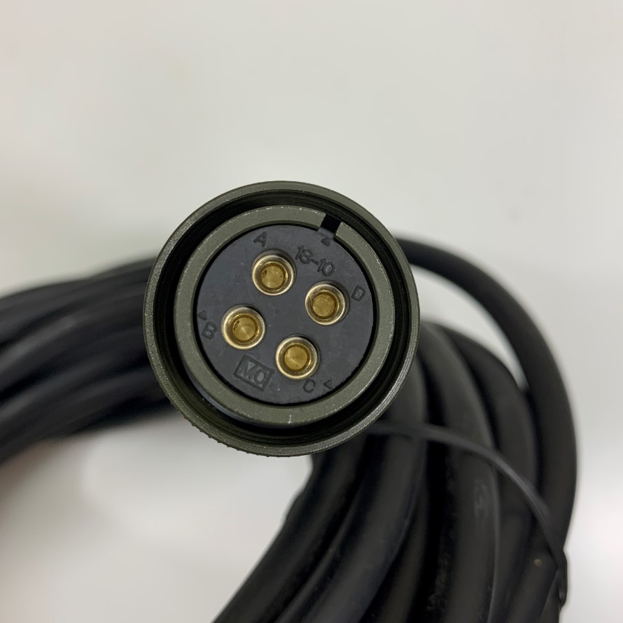 Cáp Original IOLINK PWCNS4-10LS-125 J3 Dài 10M 33ft Circular Connector Plug 18-10 4 Pin Female MS3057-10A Cable SAMWON IEC 60227-5 300/500V VCTF 4C×1.5SQ OD 10mm in Korea