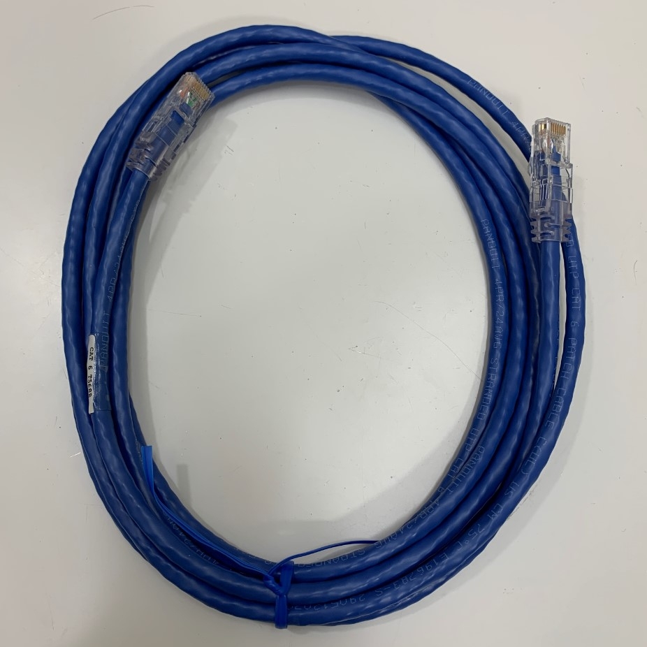 Dây Nhẩy Chuẩn Công Nhiệp PANDUIT NK6PC3MBUY UTP CAT6 Gigabit PVC 24AWG Industrial Ethernet RJ45 Network Patch Cord Straight Through Cable Blue Length 3M