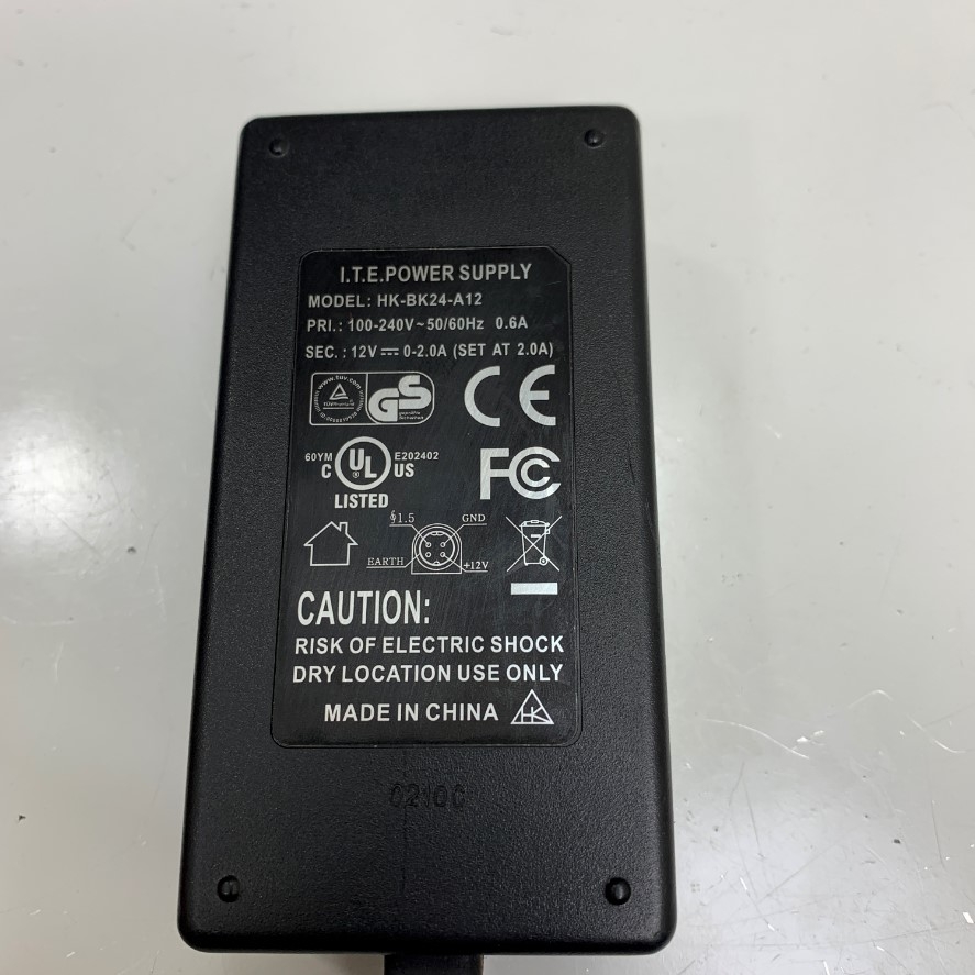 Adapter 12V 2A I.T.E HK-BK24-A12 Connector Size 4 Pin Mini Din 10mm