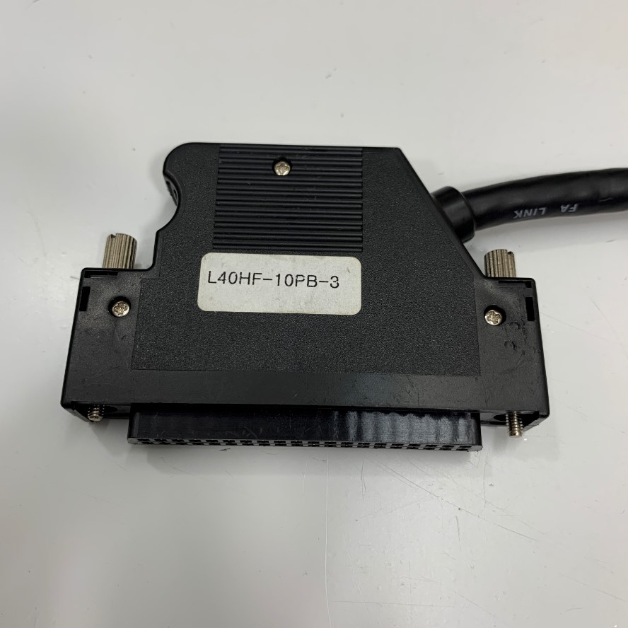 Cáp Original Mitsubishi L40HF-10PB-3 Dài 1M 3.3ft Cable DONG YANG E206407 AWM 20276 80°C 30V VW-1 20P x 28AWG UL For Mitsubishi PLC I/O Cable