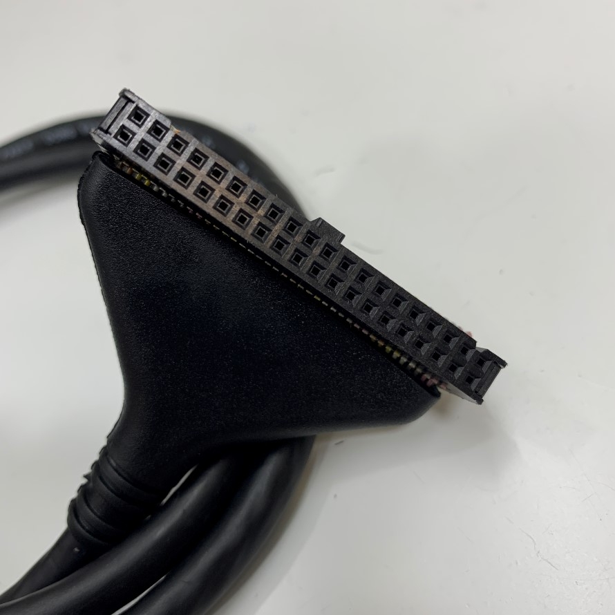 Cáp Original Mitsubishi L40HF-10PB-3 Dài 1M 3.3ft Cable DONG YANG E206407 AWM 20276 80°C 30V VW-1 20P x 28AWG UL For Mitsubishi PLC I/O Cable
