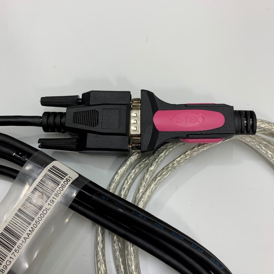 Combo USB to RS232 FTDI Chip Converter + Cáp RS232 Data Interface DB9 Female to Female Shielded Cable Dài 1.8M 6ft For Universal Dosing Controller CSC Pfister and Computer