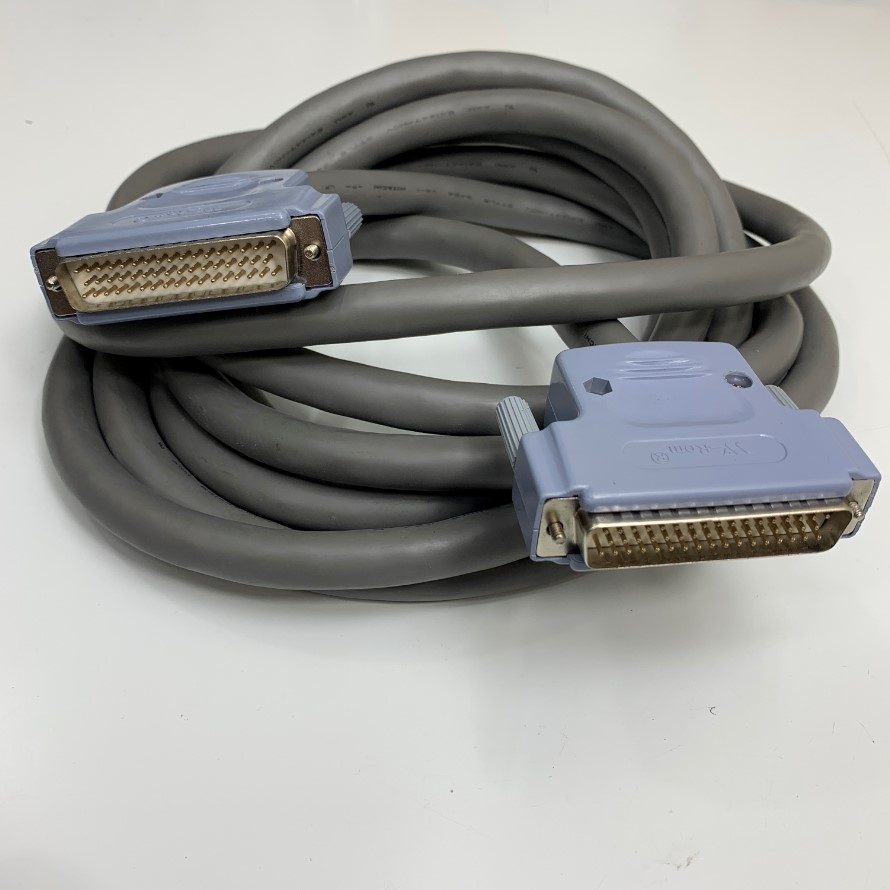 Cáp 3M 10ft CS-DSDMDB50MM-010 DB50 Male to Male 50 Pin D-Sub 3 Rows Data Shielded Cable Grey OD 13mm For I/O Signal Encoder Servo Drive/CNC Machining Cable/Siemens Simatic