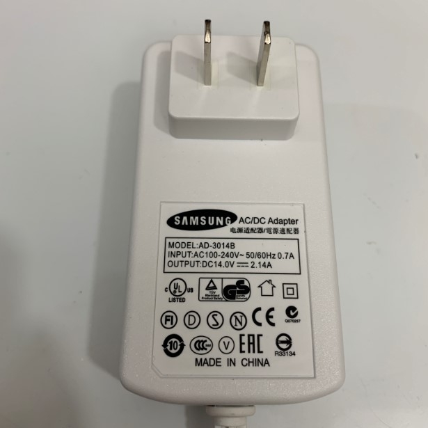 Adapter 14V 2.14A SAMSUNG Connector Size 5.0mm x 3.0mm For Epson Scanner V33 V37 V370 V220 V330