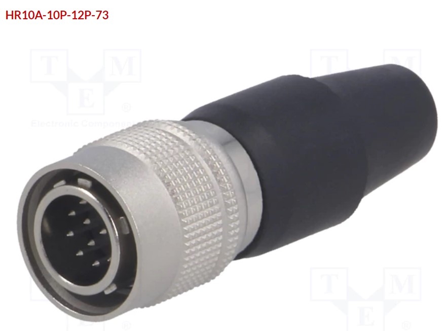 Rắc Hàn Hirose Jack Connector HR10A-10P-12P(73) 12 Pin Male For Camera Industrial