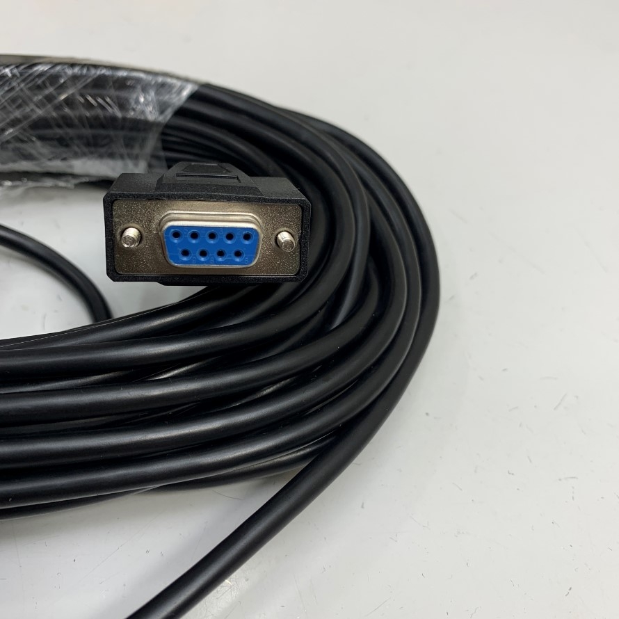 Cáp 10M 33ft Extension Serial RS232 DB9 Male to DB9 Female Straight Through 4 Wire Shielded Cable