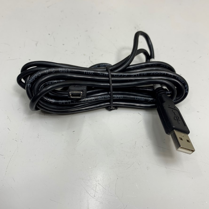 Cáp 3M 10ft USB Data Interface Cable USB 2.0 Type A to Mini USB 5 Pin Shielded 480Mbps For Máy Kiểm Kho ATID AT880/AT911N/ AT288N Handheld UHF RFID Reader