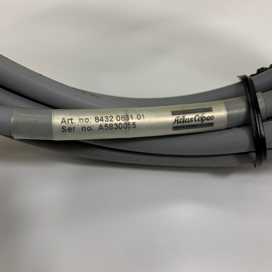Cáp Atlas Copco 8432 0831 01 Dài 3.5M 11.6ft Cable M16 Sensor 12 Pin Male to Hirose 12 Pin Female UNITRONIC E236660 26AWG 14 x 0.14mm²