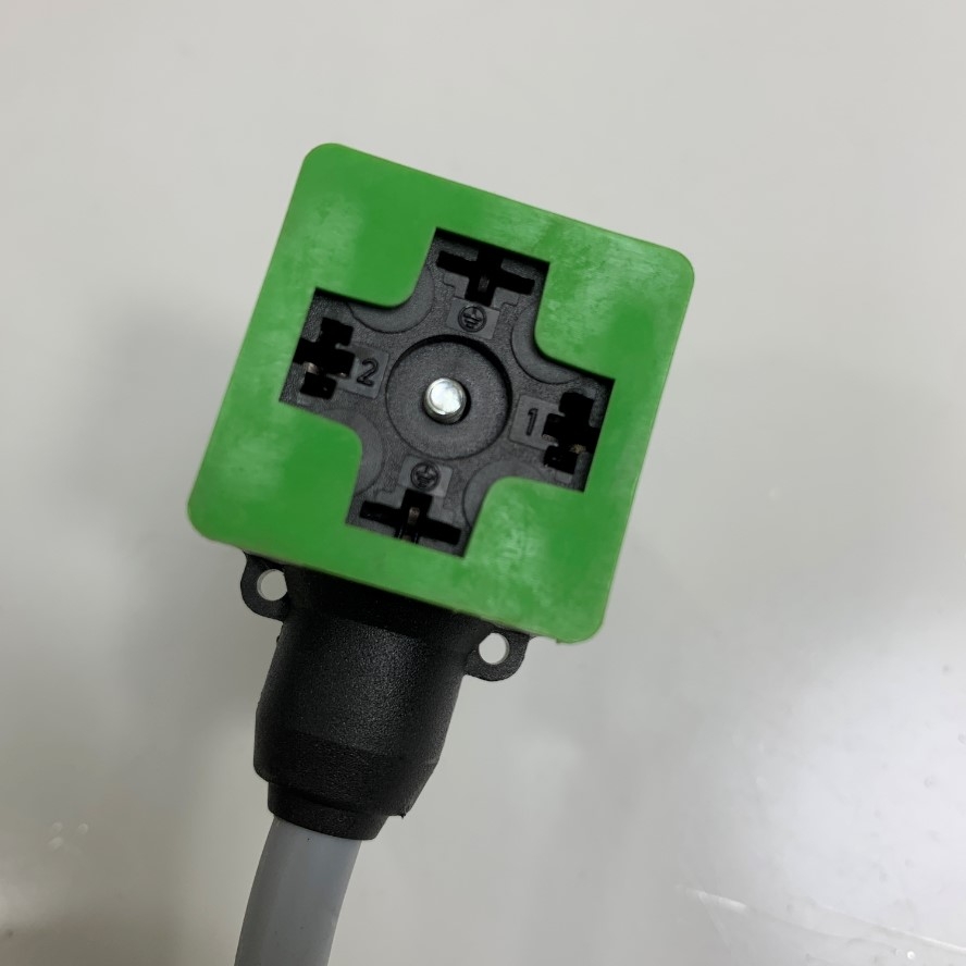 Cáp Rexroth R900217135 Plug-In Connector Cable Dài 10M 33ft Rexroth Pneumatik 247123 B130 For Valve Connector Sensor Cable 24V AC/DC 4A