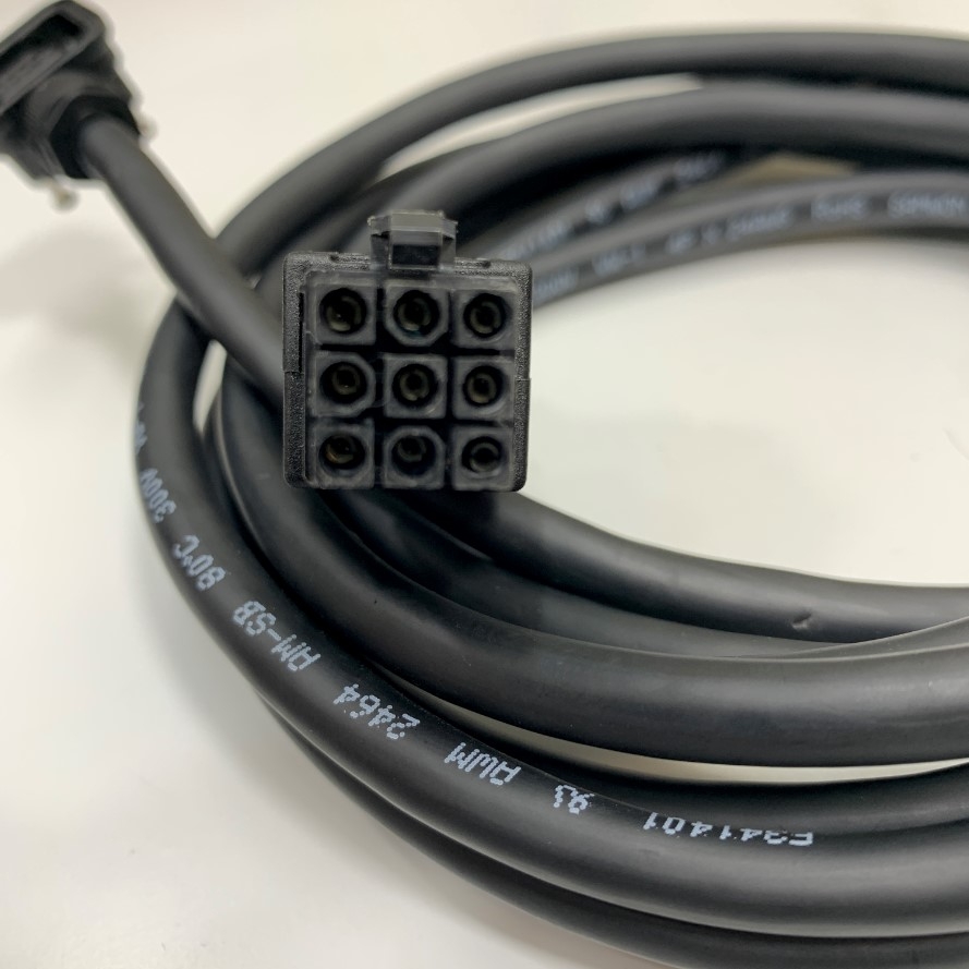 Cáp Mitsubishi Cable MR-J3JCBL2.5M-A1 Dài 2.5M 8ft Cable SAMWON E341401 24AWG x 4P VW-1 For Mitsubishi A1 Servo Cable