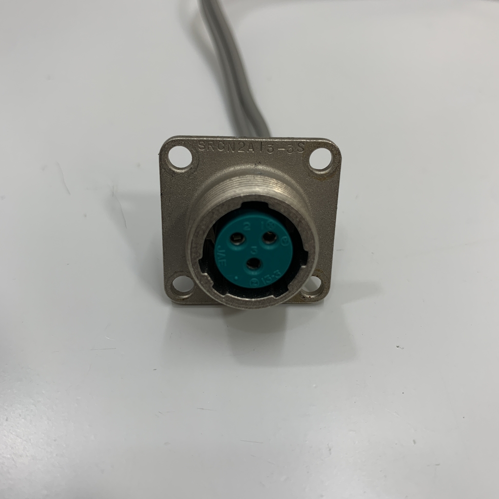 Dây Nguồn JAE SRCN2A13-3S Circular Connector 3 Pin Female to Molex 2 Pin Female 10A 250V Dài 15Cm