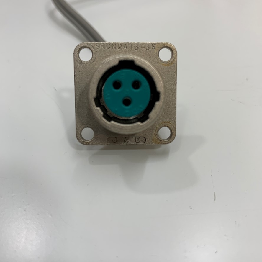 Dây Nguồn JAE SRCN2A13-3S Circular Connector 3 Pin Female to 2 Bare Wire Cosse 10A 250V Dài 20Cm