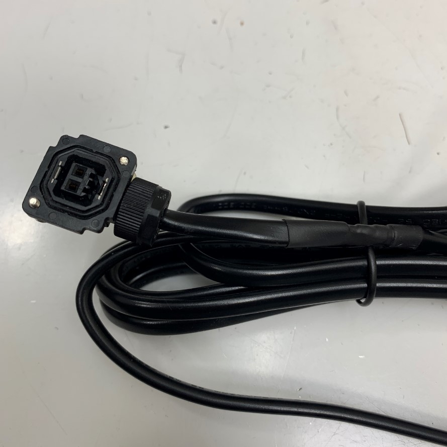 Cáp Phanh Động Cơ 2M 6.5ft MR-BKS1CBL2M-A2-L Mitsubishi Servo Motor Connector JN4FT02SJ1 2 Pin to 8 Core Black Cable 300V PVC  Encoder Connector MELSERVO-J3 Series Electromagnetic Brake Cable