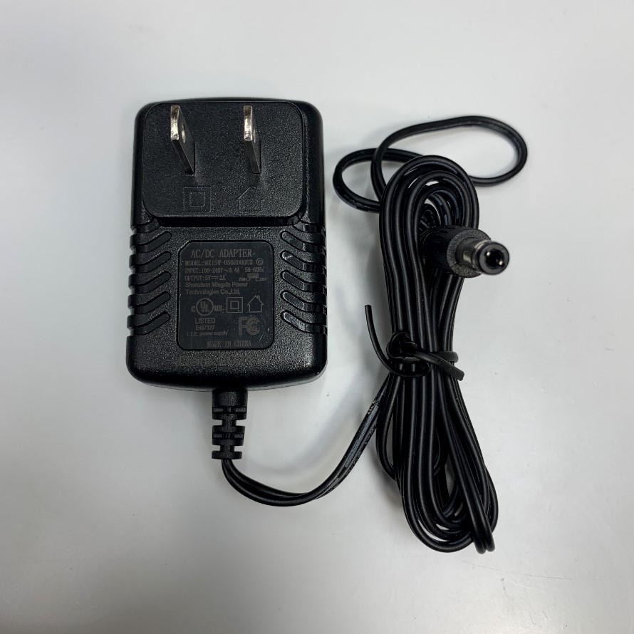 Adapter 5V 2A 10W I.T.E MX15W-0502000UX US Plug Connector Tip Size 5.5mm x 2.5mm For Ethernet Media Converter Network, IP Telephone