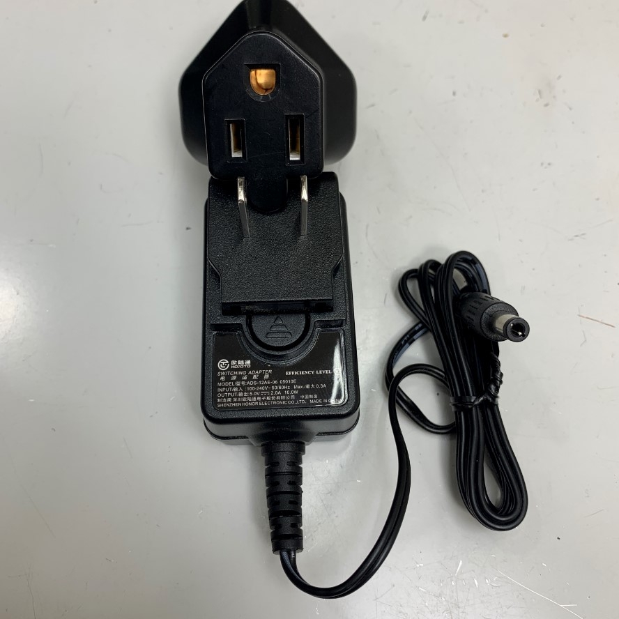 Adapter 5V 2A 10W HOIOTO UK Plug Switching Power Supply Connector Tip Size 5.5mm x 2.5mm For Máy Đo Màu Jin Zhun JZ-600, JZ-610, JZ-630, JZ-650 High Precision Colorimeter 4mm/8mm/14mm