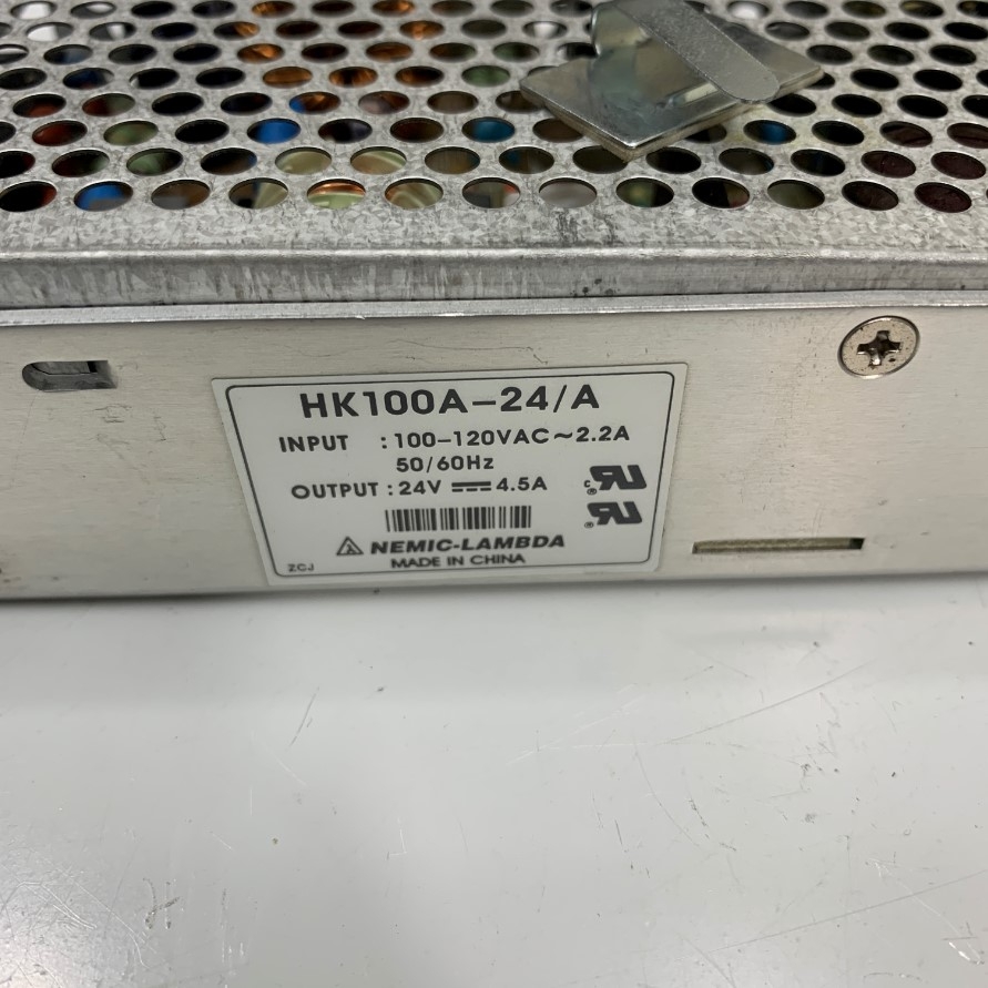 Nguồn Tổ Ong 24V 4.5A 100W HK100A-24/A 100-120VAC~2.2A NEMIC-LAMBDA Power Supply Switch Mode DC Power Supply Hàng Zin Tháo Thiết Bị Đã Qua Sử Dụng