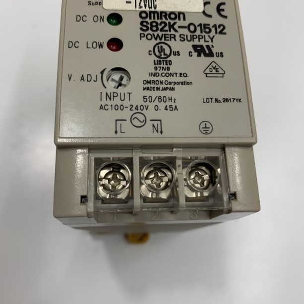 Bộ Chuyển Đổi 12V 2A OMRON S82K-01512 Switch Mode Power Supply 100-240 VAC 50/60 Hz 0.45A