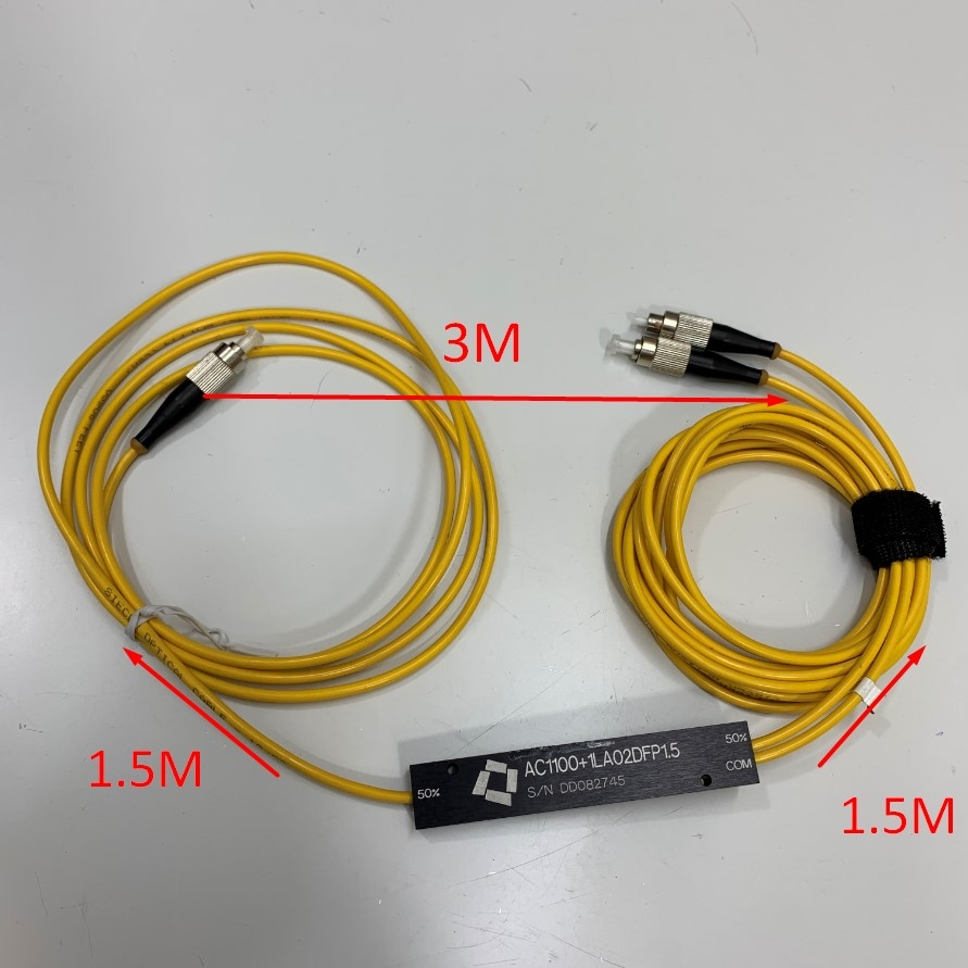Dây Chia Cáp Quang FC to 2 Singlemode FC Optical Fiber Splitter Cable with FC-FC Connector AC1100+1LA02DFP1.5 DD082745 Dài 3M