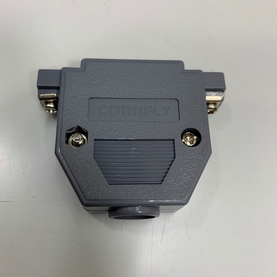 Vỏ Ốp Nhựa Bắt Vít Rắc Hàn Connfly D-Sub DB25 DB44 25 Pin 44 Pin Serial Port Connector Kit Plastic Cover Housing Hood