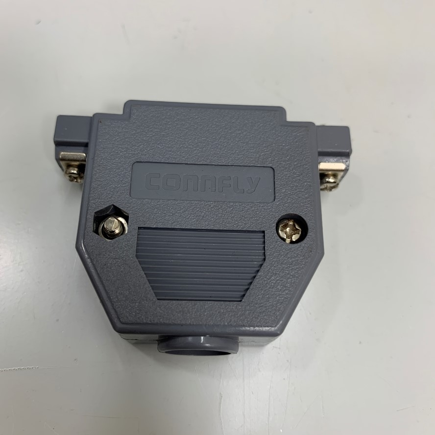 Vỏ Ốp Nhựa Bắt Vít Rắc Hàn Connfly D-Sub DB25 DB44 25 Pin 44 Pin Serial Port Connector Kit Plastic Cover Housing Hood