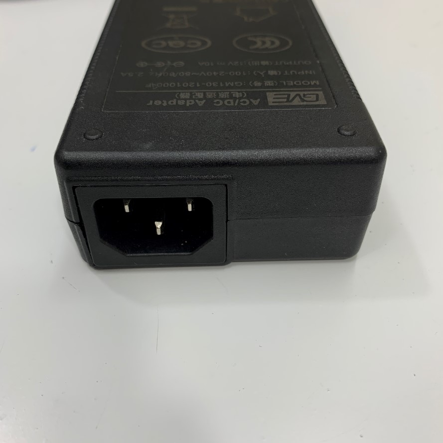 Adapter 12V 10A 120W GVE OEM QNAP 90W NAS/NVR Connector Size 5.5mm x 2.5mm For QNAP TS-451, TS-431, TS-431+, TS-259 Pro+, TS-269 Pro