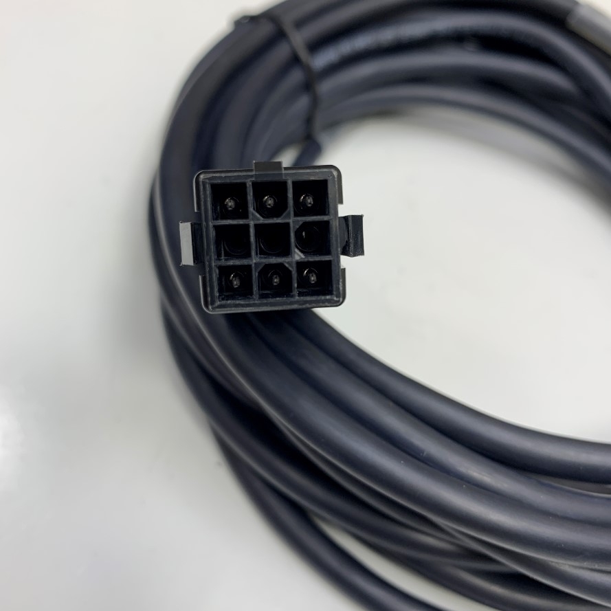 Cáp Original MR-EKCBL5M-L Dài 5M 17ft Connector SM-10P 10 Pin to VW3M8121 1-172161-9 9 Pin Cable E52853 24AWG x 3P 80°C 300V LS Cable in Korea For Mitsubishi Mr-e Series Servo Encoder