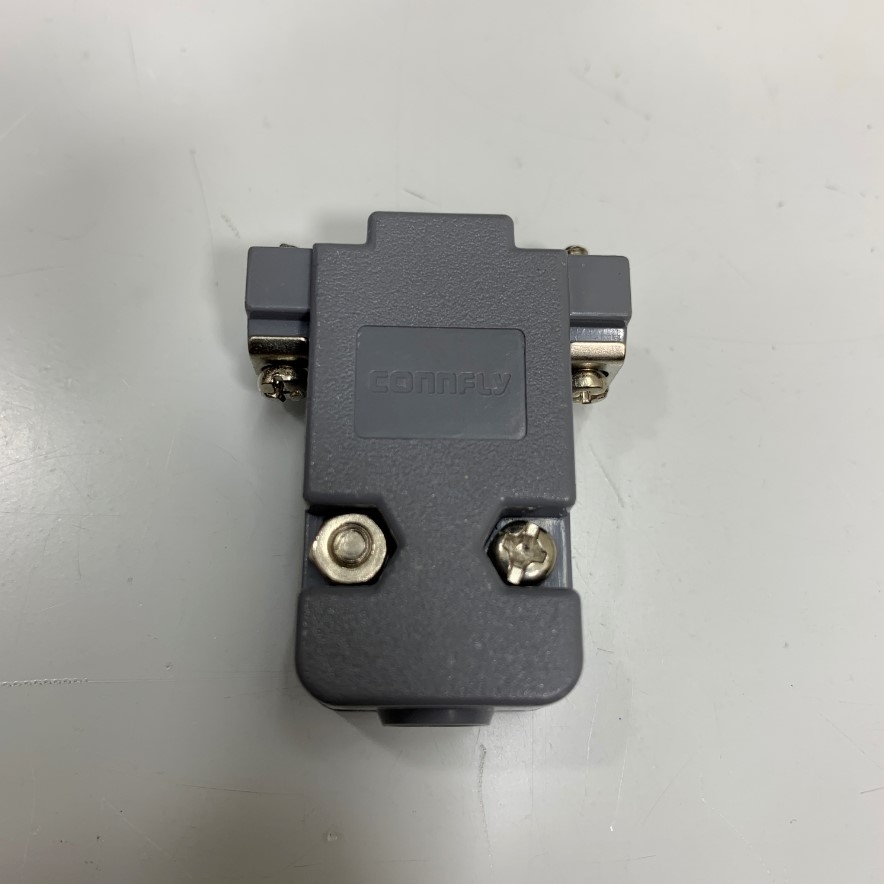 Vỏ Ốp Nhựa Bắt Vít Rắc Hàn Connfly D-Sub DB9 DB15 9 Pin 15 Pin Serial Port Connector Kit Plastic Cover Housing Hood