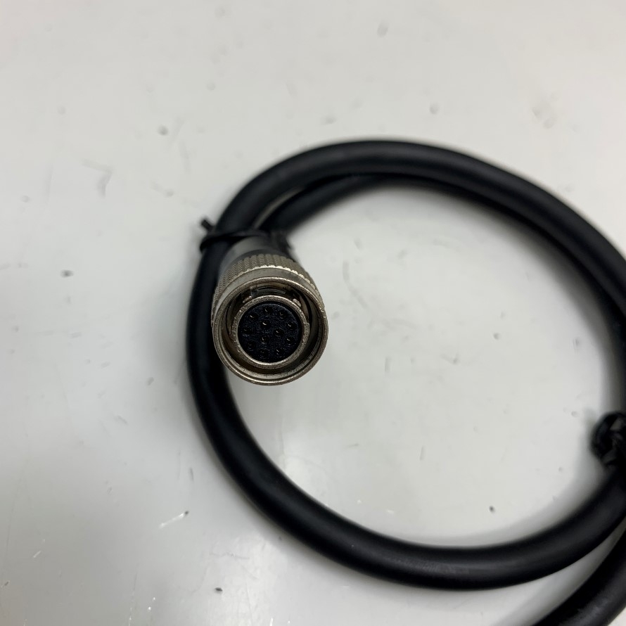 Cáp 0.5M 1.7ft Cable Connector Hirose 12 Pin Female HR10A-10P-12S(73) to 8 Core Open End For Industrial Camera Power/IO Cable Hirose HR10 Series Circular