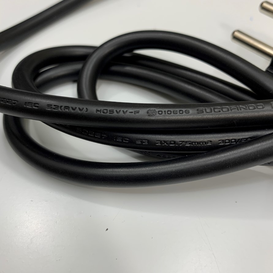 Dây Nguồn Avaya 407786623 6Ft Dài 1.8M AC Power Cord Europe Schuko CEE7/7 Plug to IEC C13 10A 250V 18AWG 3x0.75mm² Cable OD 6.9mm in China