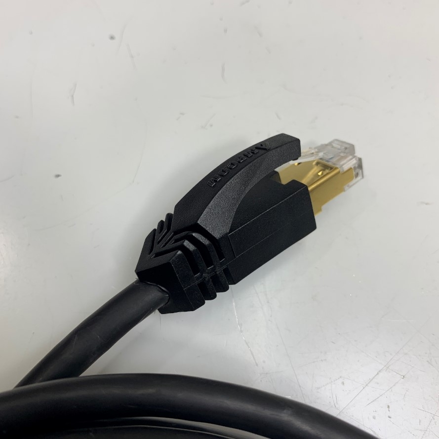Cáp 2M 7ft Ethernet Interface HIOKI 9642 Cable CAT7 Ethernet Network Patch Cable Black 26AWG Shielded S/FTP OD Ø 7.5mm For HIOKI PQ3198 PQ3100 Power Analyzer witch Ethernet Network