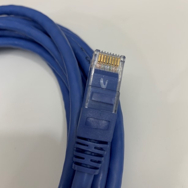 Dây Nhẩy Chuẩn Công Nghiệp DATWYLER UTP CAT6 Gigabit Snagless PVC FR 24AWG Industrial Ethernet RJ45 Network Patch Cord Straight Through Cable Blue Length 5M